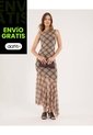 Vestido Para Mujer M/Sisa Largo Color Café Marca Ostu #40170333 de Ostu