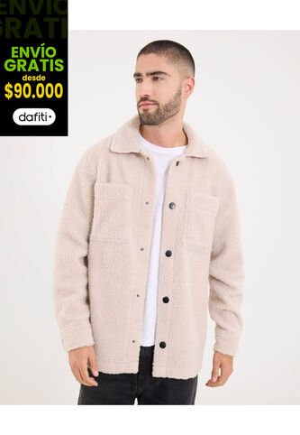 Chaqueta Para Hombre Abrigo Color Crema Marca Ostu #60080177 Ostu