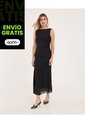 Vestido Para Mujer M/Sisa Medio Color Negro Marca Ostu #40170348 de Ostu