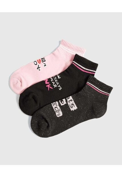 Medias Para Mujer Tobillera Color Negro Marca Ostu #40980233