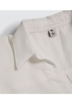 Camisa Para Mujer Manga Larga Color Crema Marca Ostu #40010217