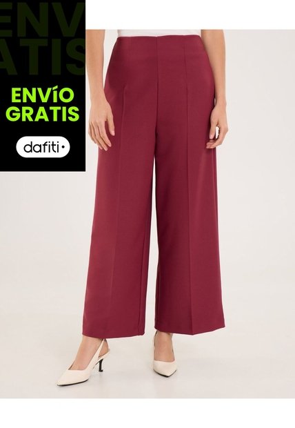 Pantalón Para Mujer Moda Color Vino Marca Ostu #40070805