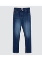 Jean Para Hombre Slim Color Azul Medio Marca Ostu #60160350 de Ostu