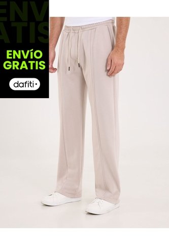 Pantalón Para Hombre Jogger Color Beige Marca Ostu #60070512 Ostu