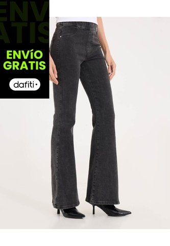 Jean Para Mujer Jeggings Flare Color Negro Marca Ostu #40160575 Ostu