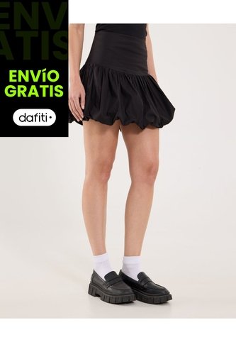 Falda Para Mujer Corto Color Negro Marca Ostu #40140171 Ostu