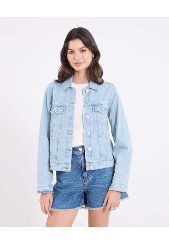 Chaqueta Para Mujer Trucker Color Azul Marca Ostu #40080252 Ostu