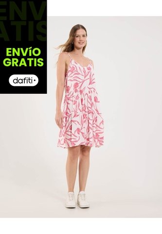 Vestido Para Mujer M/Sisa Medio Color Rojo Marca Ostu #40170323 Ostu