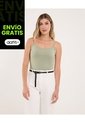 Top Para Mujer Tiras Color Verde Marca Ostu #40220443 de Ostu