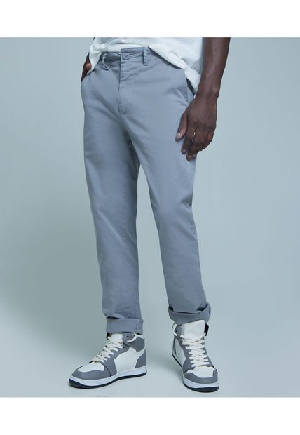 Pantalon Para Hombre Chino Color Gris  Marca Ostu #60070300