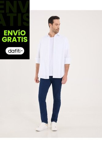 Jean Para Hombre Skinny Color Azul Marca Ostu #60160441 Ostu