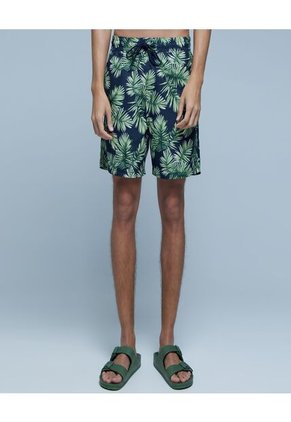 Pantaloneta Para Hombre De Baño Corta Color Verde  Marca Ostu #60270028