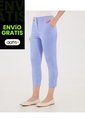 Pantalón Para Mujer Capri Color Azul Marca Ostu #40070815 de Ostu
