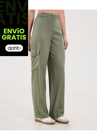 Pantalón Para Mujer Moda Color Verde Marca Ostu #40070837 Ostu