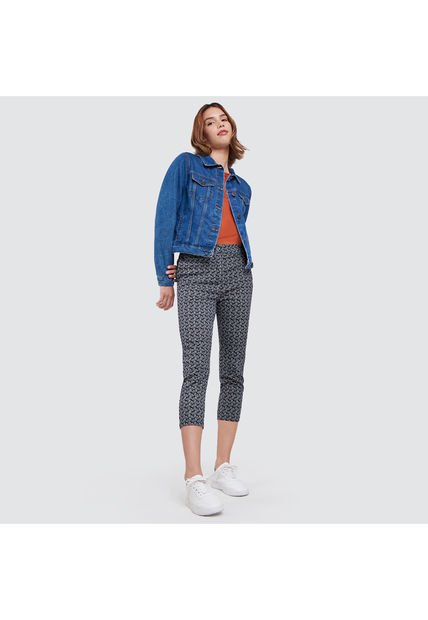 Pantalon Para Mujer Capri Color Negro Marca Ostu #40070373