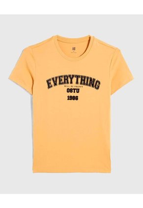 Camiseta Infantil Niño Manga Corta Cuello Redondo Color Azul Marca Ostu #80090259