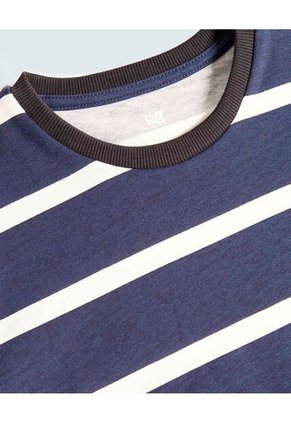 Camiseta Infantil Niño Manga Corta Cuello Redondo Color Azul Marca Ostu #80090259