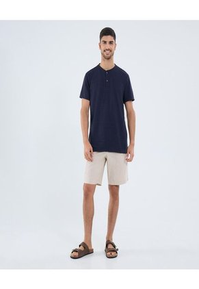 Bermuda Para Hombre Regular Corto Color Beige Marca Ostu #60100427