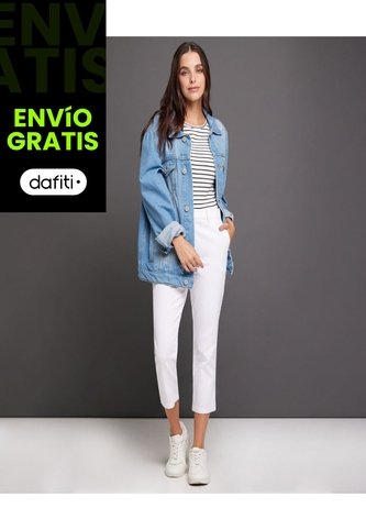 Pantalon Para Mujer Capri Color Blanco Marca Ostu #40070347 Ostu