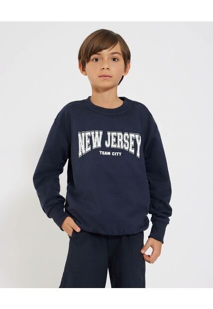 Buzo Infantil Niño Cuello Redondo Color Azul Marca Ostu #80060158