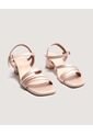 Sandalias  Para Mujer Tacon Color Beige Marca Ostu #40690021 de Ostu