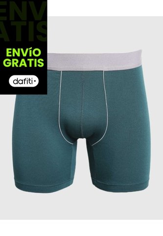 Pantaloncillo Para Hombre Boxer Filete Medio Algodón Color Verde Marca Ostu #60000507 Ostu