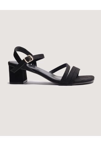 Sandalias  Para Mujer Tacon Color Negro Marca Ostu #40690019 Ostu
