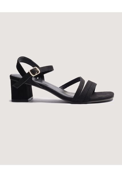 Sandalias  Para Mujer Tacon Color Negro Marca Ostu #40690019