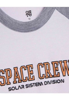 Camiseta Para Niño Manga Larga Color Blanco Marca Ostu #80090232