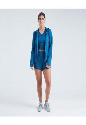 Crop Top Para Mujer Manga Corta Color Azul  Marca Ostu #40091870