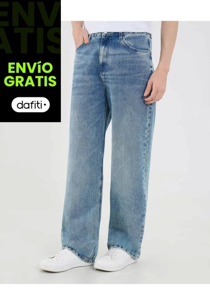 Jean Para Hombre Loose Color Azul Marca Ostu #60160435