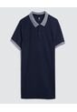 Polo Para Hombre Cuello Tejido Sin Bolsillo Color Azul  Marca Ostu #60110616 de Ostu