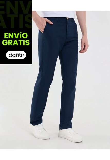 Pantalón Para Hombre Chino Color Azul Marca Ostu #60070458