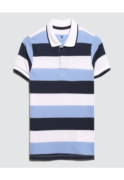Polo Para Niño Manga Corta Color Blanco Marca Ostu #80110085