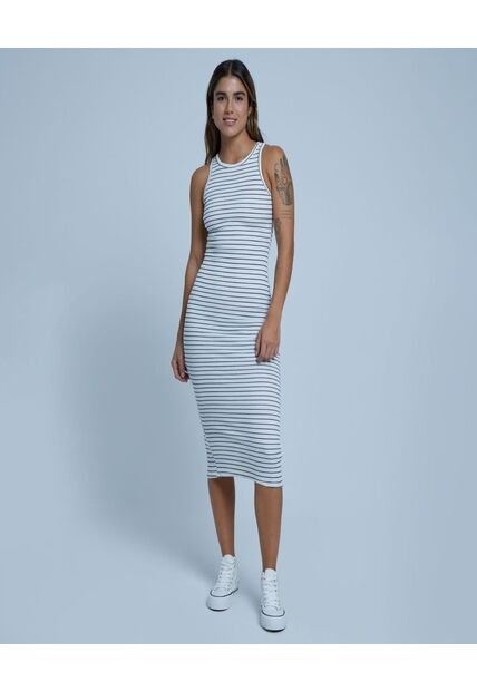 Vestido Para Mujer Manga Sisa Color Crema Marca Ostu #40170248