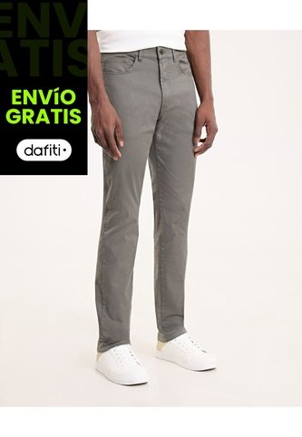 Pantalón Para Hombre 5 Bolsillos Color Gris Marca Ostu #60070492 Ostu