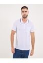 Polo Para Hombre Cuello Tejido Con Bolsillo Color Blanco Marca Ostu #60110804 de Ostu
