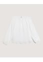 Blusa  Para Mujer Manga Larga Color Crudo Marca Ostu #40121244 de Ostu