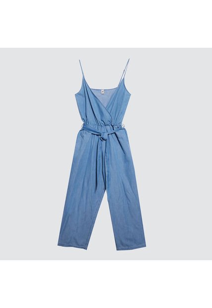 Enterizo Para Mujer Manga Sisa Color Azul  Marca Ostu #40320085