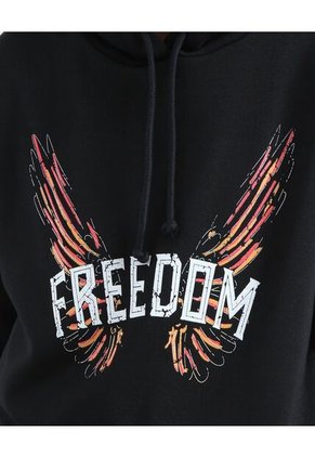 Buzo Para Mujer Hoodie Color Negro Marca Ostu #40060308