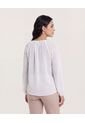 Blusa  Para Mujer Manga Larga Color Crudo Marca Ostu #40121244 de Ostu