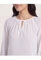 Blusa  Para Mujer Manga Larga Color Crudo Marca Ostu #40121244 de Ostu