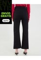 Jean Para Mujer Crop Flare Color Negro Marca Ostu #40160571 de Ostu