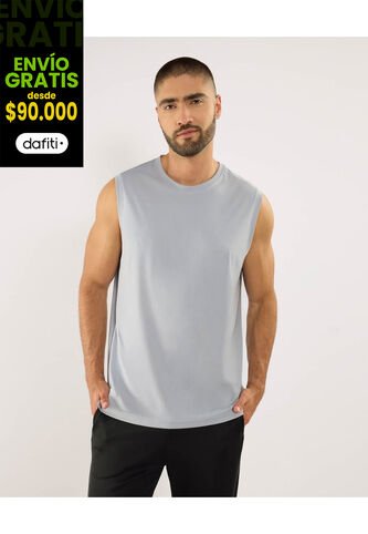 Camiseta Para Hombre Manga Sisa Cuello Redondo Color Gris Marca Ostu #60091714 Ostu