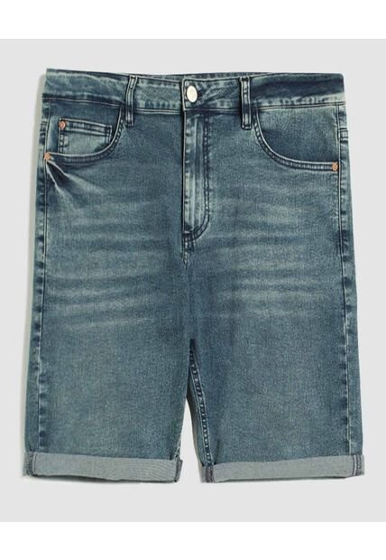 Bermuda Para Hombre  Color Azul  Marca Ostu #60100406