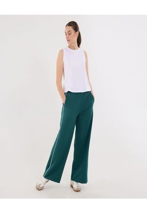 Pantalón Para Mujer Multiusos Punto Color Verde Marca Ostu #40070759