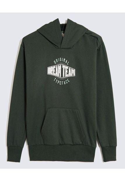 Buzo Infantil Niño Hoodie Color Verde Marca Ostu #80060162