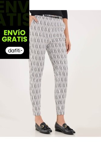 Pantalón Para Mujer Chino Color Crudo Marca Ostu #40070802 Ostu