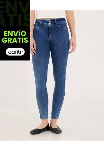 Jean Para Mujer Push Up Color Azul Marca Ostu #40160592 Ostu