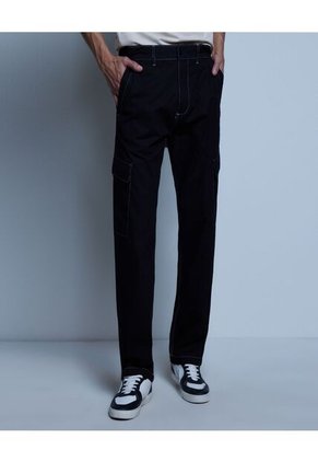 Pantalon Para Hombre Jogger Color Negro Marca Ostu #60070304